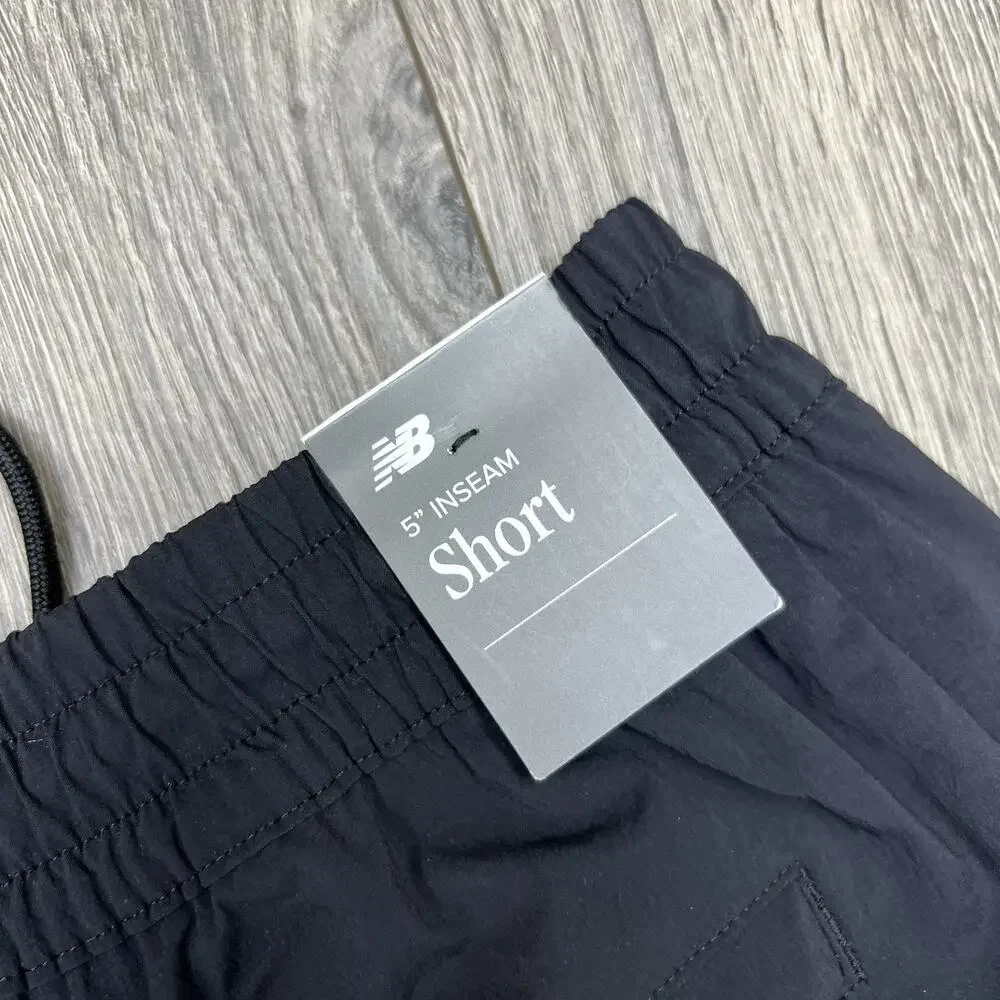 New Balance Shorts Size XL Mens Black Woven 5